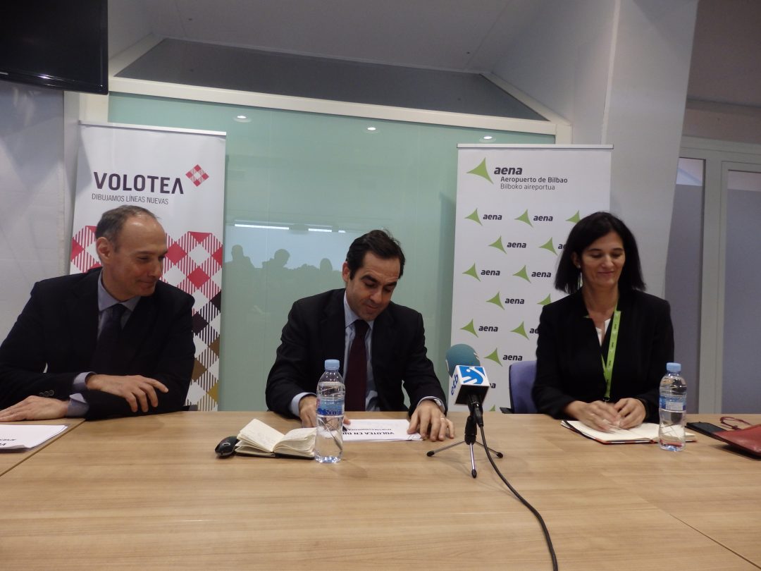 Volotea presenta sus novedades en el Aeropuerto de Bilbao