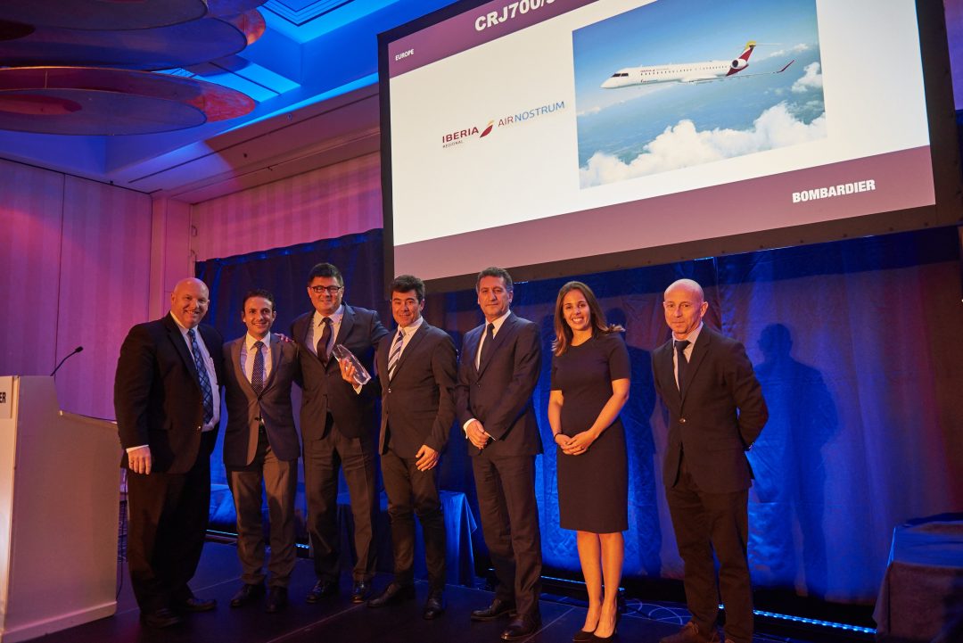 Air Nostrum, premio Bombardier al mantenimiento de aeronaves